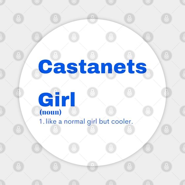 Film Girl - Castanets Magnet by PsyCave